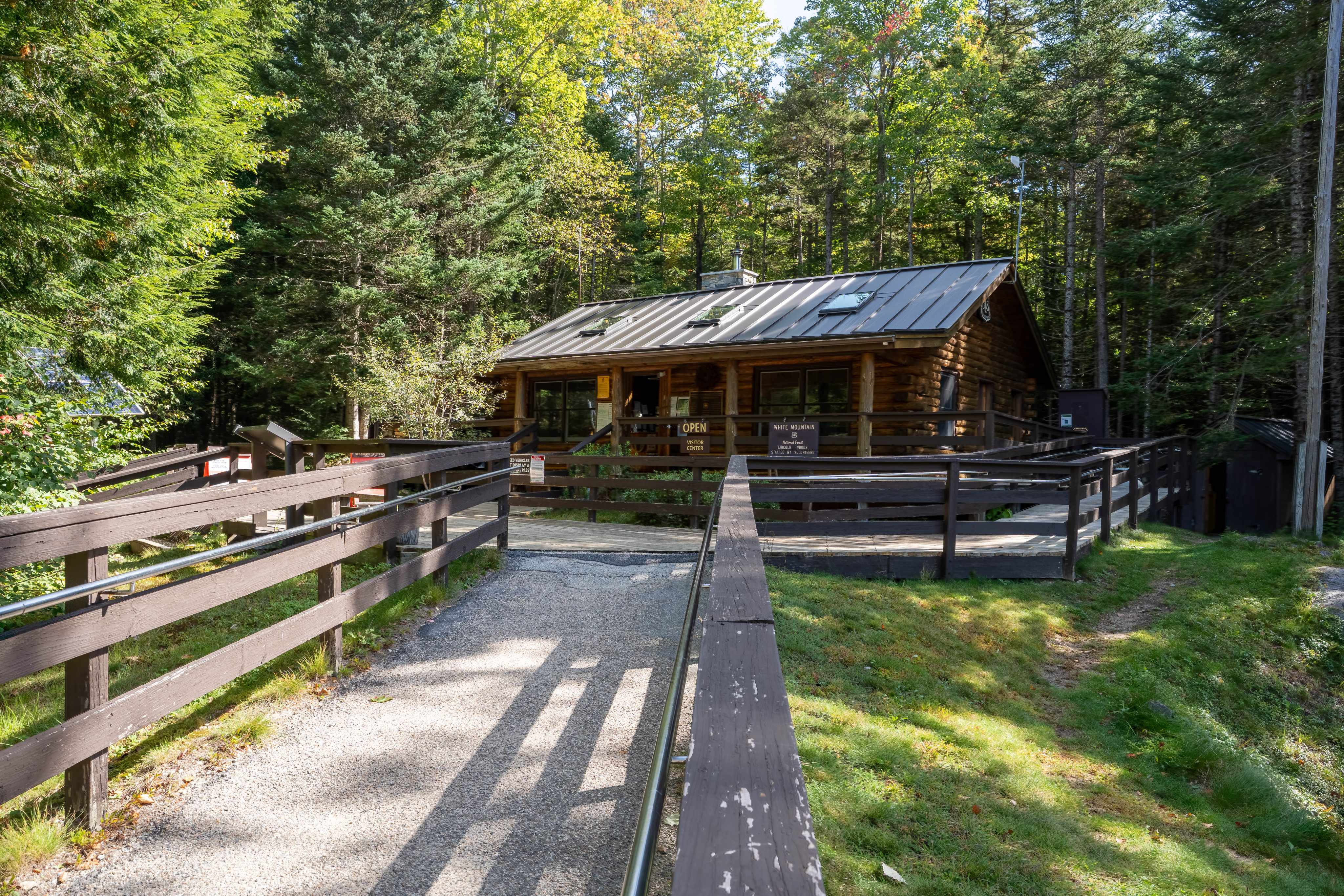 Lincoln Woods Trailhead sign, White Mountain National Forest