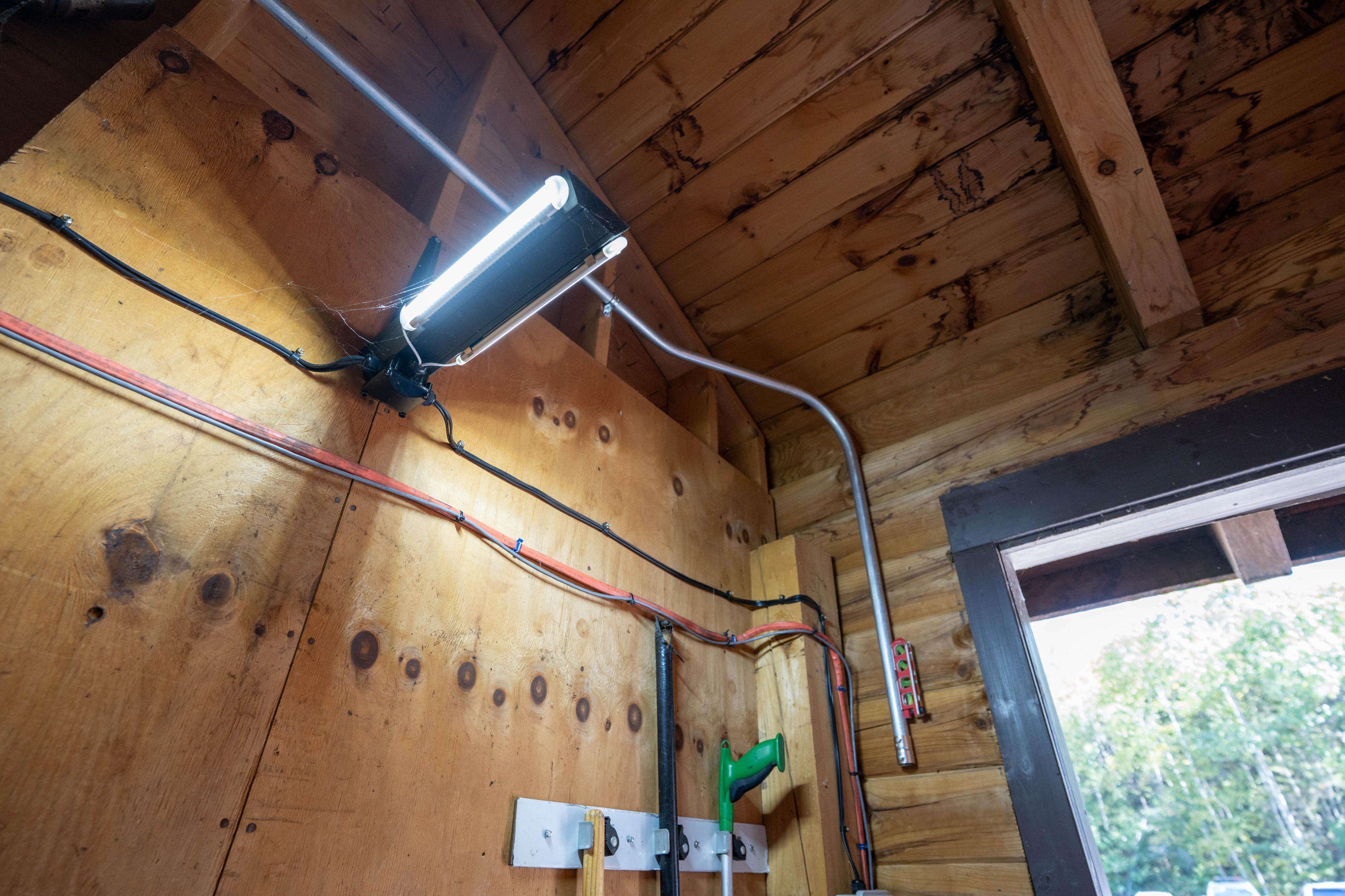 New conduit installed for the electrical service run