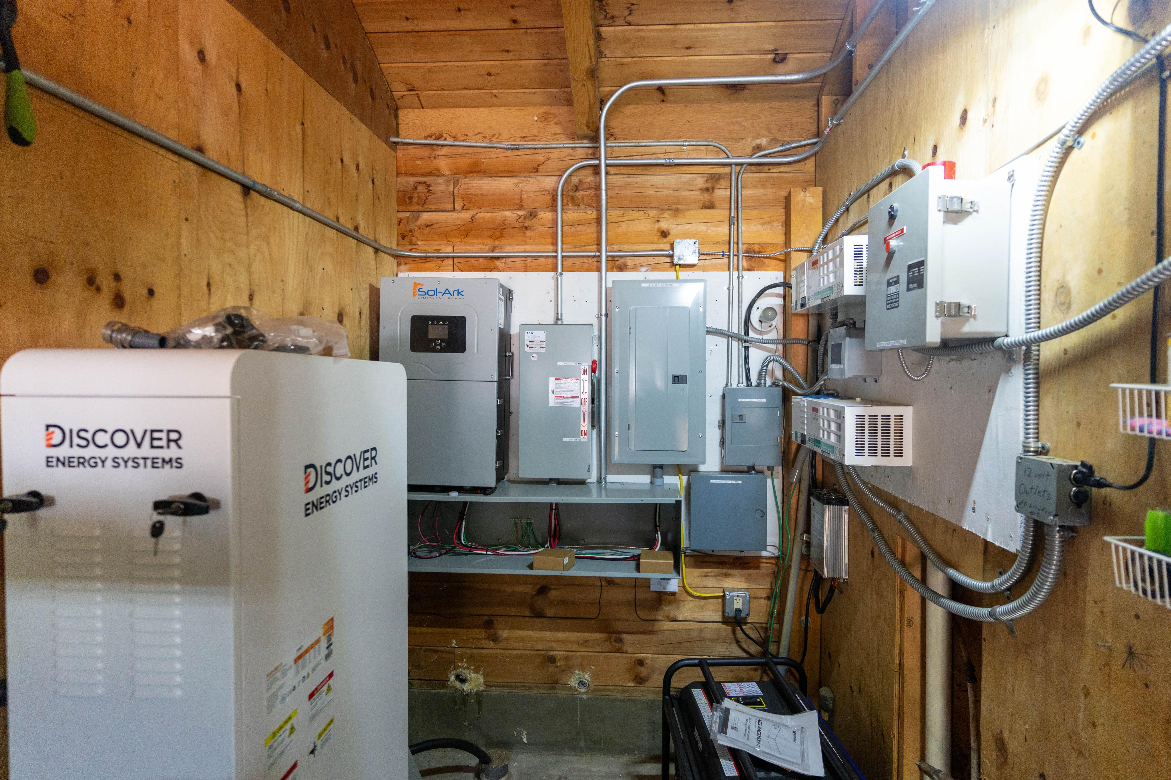 New conduit installed for the electrical service run